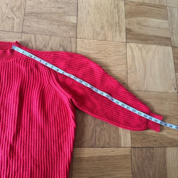 Misa Los Angeles XS Dominique Sweater Red Ribbed Chunky Knit - Picture 5 of 8